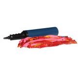 Colorful, toy pump-inflated balloons for kids, offering lessons in propulsion and aerodynamics.